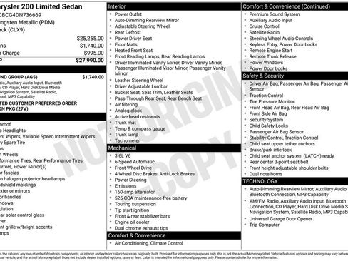 Used 2013 Chrysler 200 Limited w/ Sun/Sound Group image 39