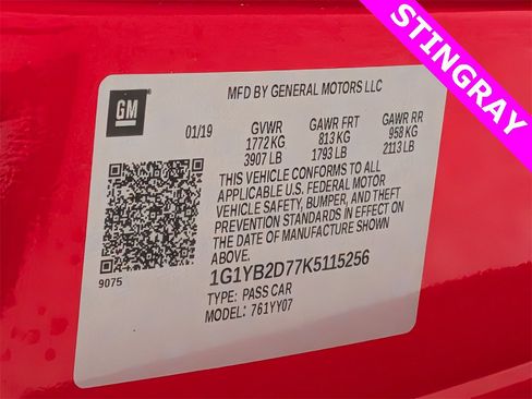 Used 2019 Chevrolet Corvette Stingray Coupe w/ Battery Protection Package image 24