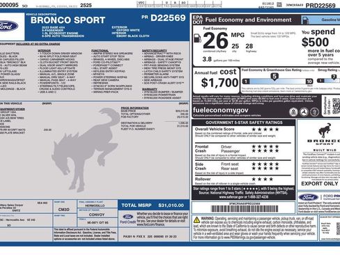 Used 2023 Ford Bronco Sport AWD/4WD image 15