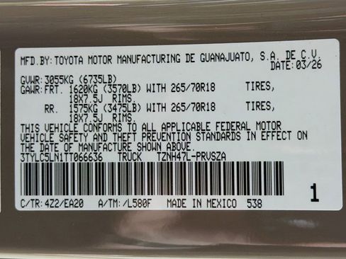New 2026 Toyota Tacoma TRD Off-Road AWD/4WD image 28