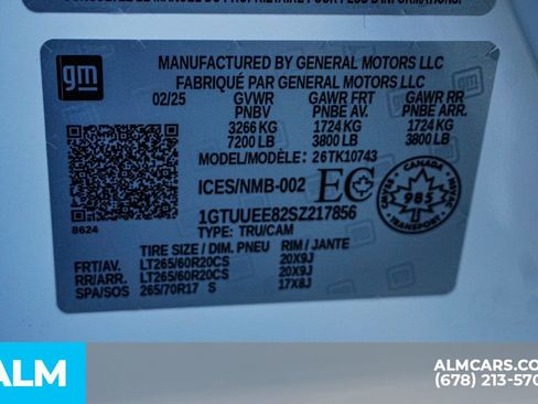 Used 2025 GMC Sierra 1500 AT4 w/ AT4 Preferred Package image 61