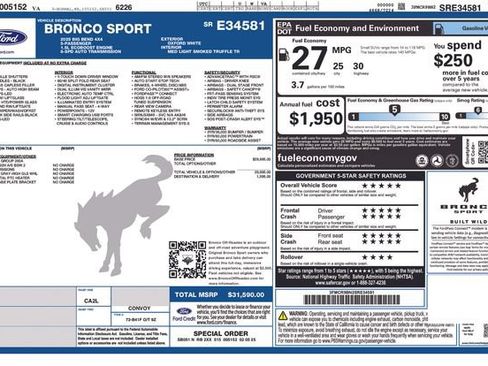 Used 2025 Ford Bronco Sport Big Bend AWD/4WD image 14