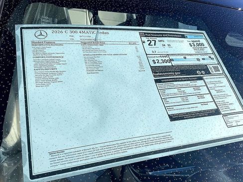 New 2026 Mercedes-Benz C 300 4MATIC Sedan image 12
