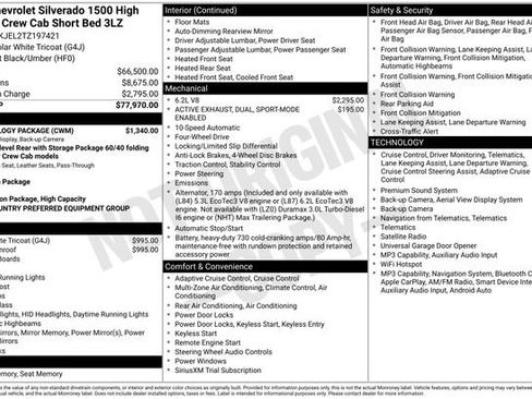 Used 2026 Chevrolet Silverado 1500 High Country w/ Technology Package AWD/4WD image 20