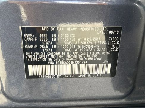 Used 2017 Subaru Outback 2.5i Premium image 30