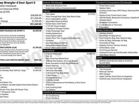 New 2026 Jeep Wrangler Unlimited Sport AWD/4WD image 29