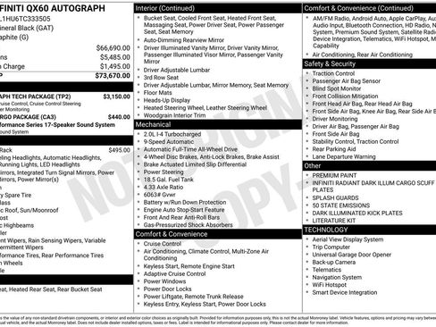 Certified 2026 INFINITI QX60 Autograph w/ Autograph Tech Package image 29