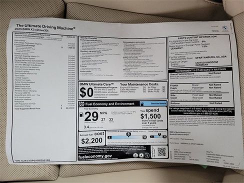 New 2025 BMW X3 xDrive30i w/ Convenience Package image 14