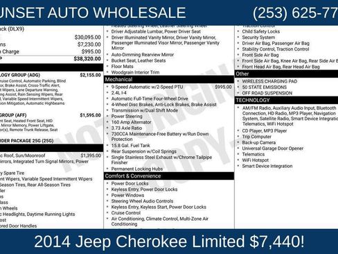 Used 2014 Jeep Cherokee Limited AWD/4WD image 50