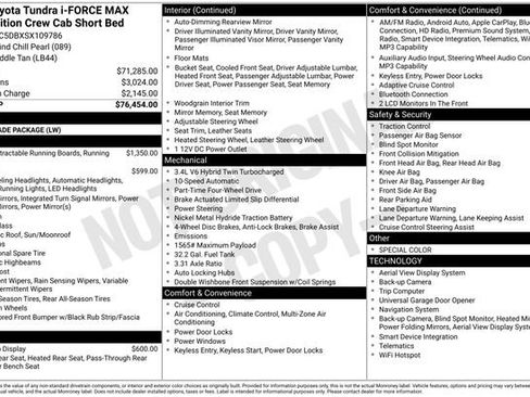 Used 2025 Toyota Tundra 1794 Edition AWD/4WD image 8