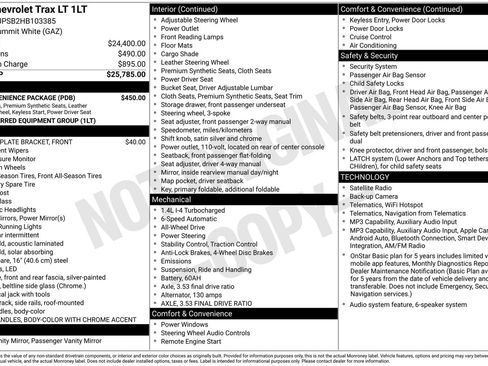 Used 2017 Chevrolet Trax LT w/ LT Convenience Package AWD/4WD image 5