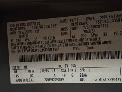 Used 2020 Ford F150 XL w/ Equipment Group 101A Mid AWD/4WD image 25