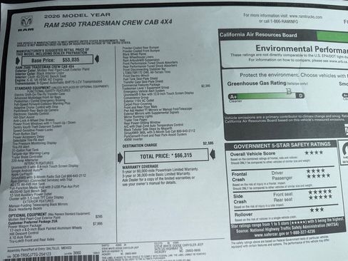 New 2026 RAM 2500 Tradesman w/ Power Wagon Package image 26