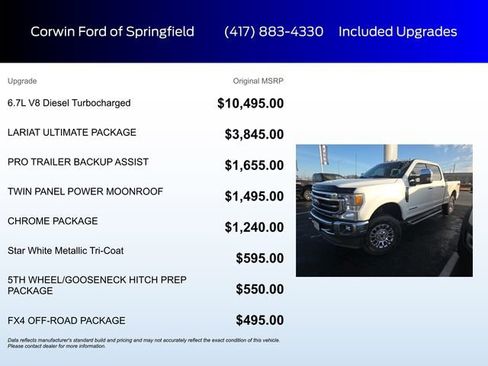 Used 2022 Ford F350 Lariat w/ Lariat Ultimate Package image 6