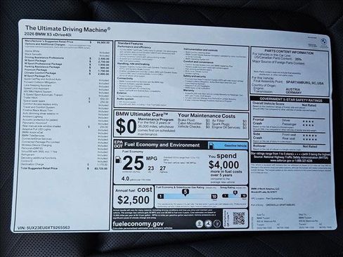New 2026 BMW X5 xDrive40i w/ M Sport Package image 18