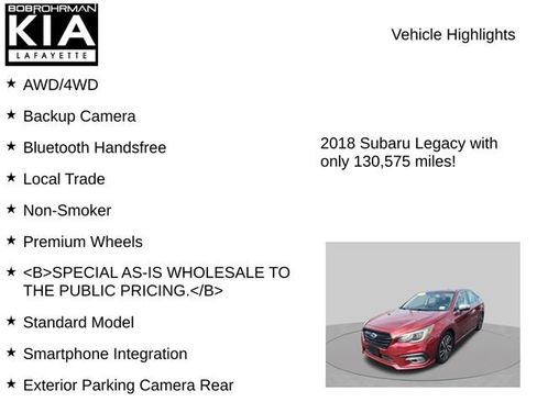 Used 2018 Subaru Legacy 2.5i Sport AWD/4WD image 7