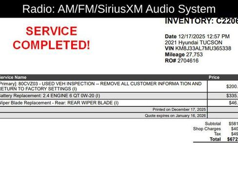 Used 2021 Hyundai Tucson SEL w/ Cargo Package image 9