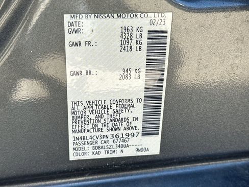 Used 2023 Nissan Altima 2.5 SR FWD image 29