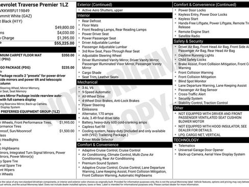 Used 2023 Chevrolet Traverse Premier AWD/4WD image 61