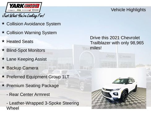 Used 2021 Chevrolet TrailBlazer LT w/ Premium Seating Package image 8