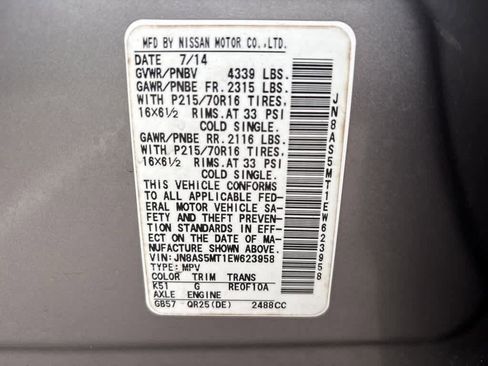 Used 2014 Nissan Rogue S w/ Convenience Package image 13