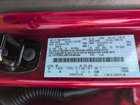Used 2026 Ford F150 XLT w/ Equipment Group 302A MID AWD/4WD image 12