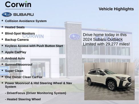Used 2024 Subaru Outback Limited AWD/4WD image 6