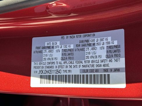 Certified 2025 MAZDA CX-70 Plug-In Hybrid w/ Premium Pkg image 32