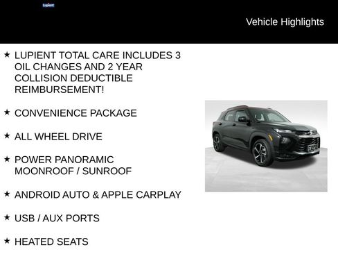 Used 2023 Chevrolet TrailBlazer RS w/ Sun and Liftgate Package AWD/4WD image 7