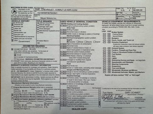 Used 2006 Chevrolet Cobalt LS FWD image 23