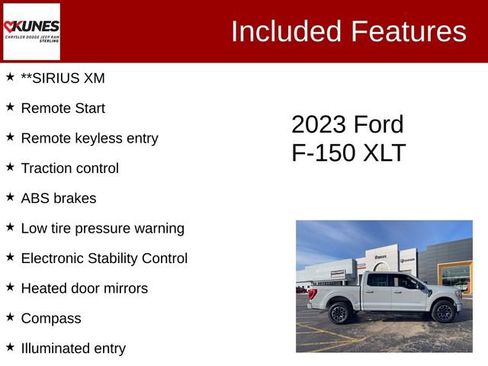 Used 2023 Ford F150 XLT w/ Equipment Group 302A High image 3
