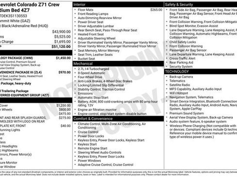Used 2025 Chevrolet Colorado Z71 w/ Technology Package AWD/4WD image 45