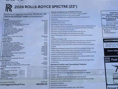 New 2026 Rolls-Royce Spectre AWD/4WD image 19