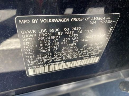 Used 2026 Volkswagen Atlas SEL Premium R-Line AWD/4WD image 14
