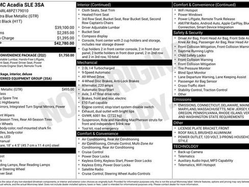 Used 2023 GMC Acadia SLE w/ Driver Convenience Package image 6