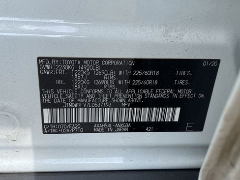 Certified 2020 Toyota RAV4 Limited AWD/4WD image 13