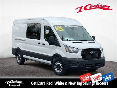 Certified 2025 Ford Transit 150 148 Medium Roof w/ Interior Upgrade Package RWD image 1