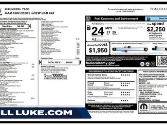 Used 2020 RAM 1500 Rebel w/ Rebel Level 2 Equipment Group AWD/4WD video 1