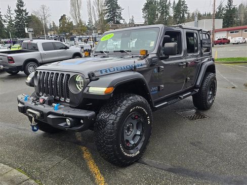 Used 2021 Jeep Wrangler Unlimited Rubicon 4xe w/ Steel Bumper Group image 7