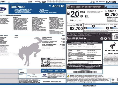 Certified 2024 Ford Bronco Outer Banks AWD/4WD image 35