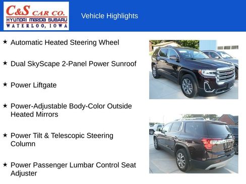 Used 2021 GMC Acadia SLT w/ Preferred Package AWD/4WD image 9