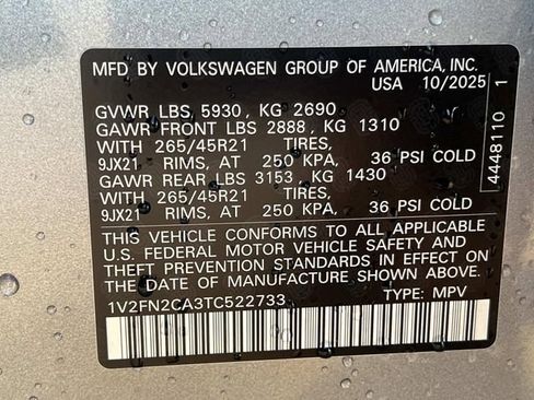 New 2026 Volkswagen Atlas SEL Premium R-Line AWD/4WD image 26