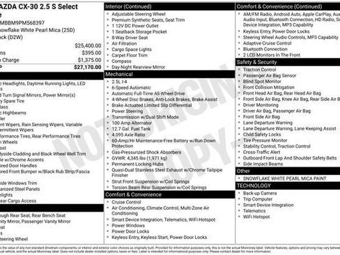 Used 2023 MAZDA CX-30 AWD 2.5 S w/ Select Package image 5