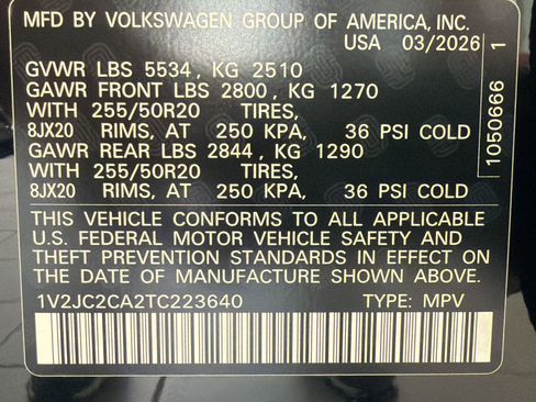 New 2026 Volkswagen Atlas Cross Sport SE FWD image 20