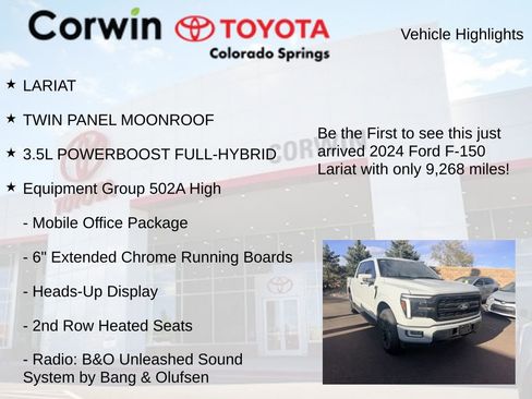 Used 2024 Ford F150 Lariat w/ Equipment Group 502A High image 4