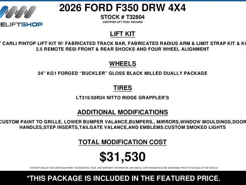 Used 2026 Ford F350 Platinum AWD/4WD image 2