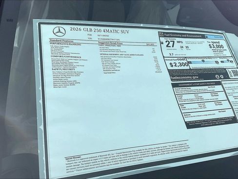 New 2026 Mercedes-Benz GLB 250 4MATIC image 12