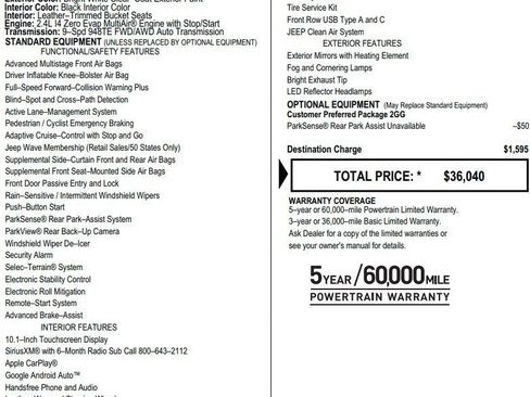 Used 2022 Jeep Compass Limited AWD/4WD image 2