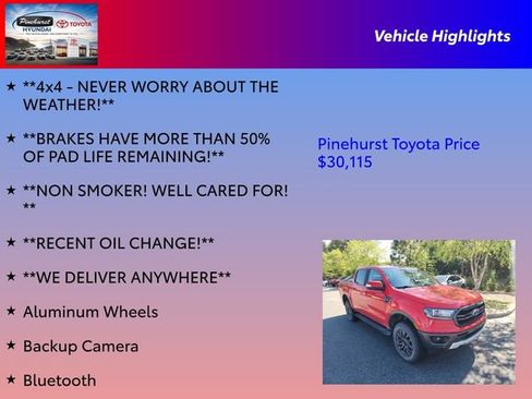 Used 2020 Ford Ranger Lariat w/ Equipment Group 501A Mid AWD/4WD image 31