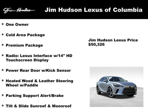 Certified 2023 Lexus RX 350 Premium w/ Cold Area Package FWD image 4
